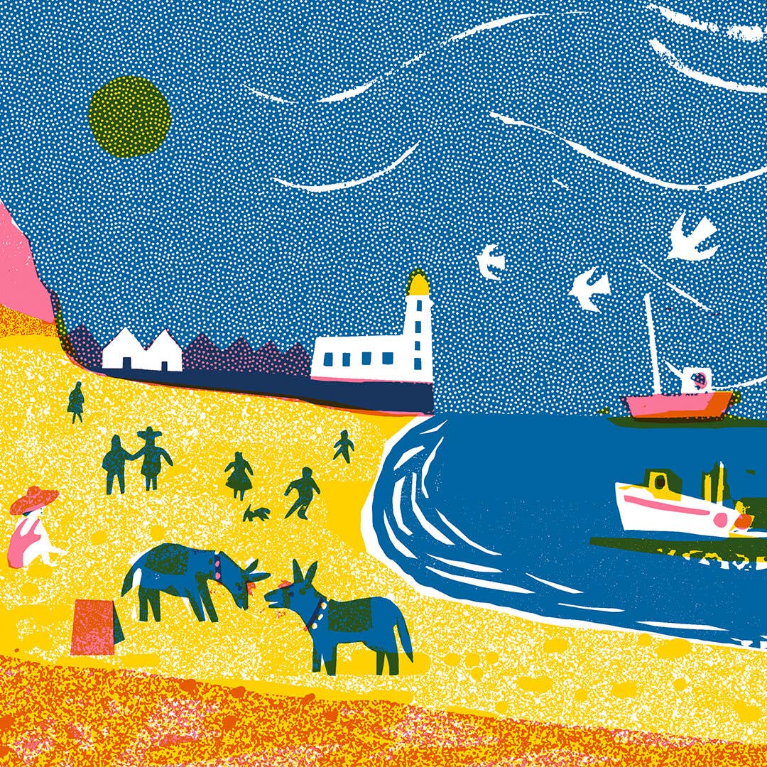 Design For Today – wholesale Art print – New!!!  Along the Pier by Louise Lockhart3