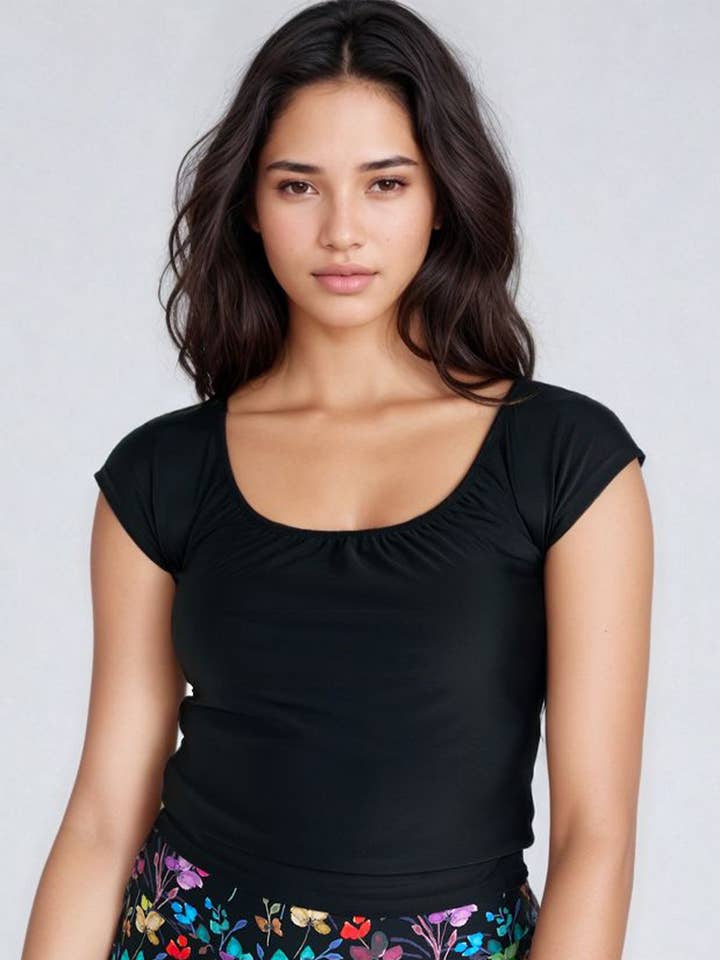 Calypsa - Wholesale Swim Top - Women's - Zoey Crop Swim Top