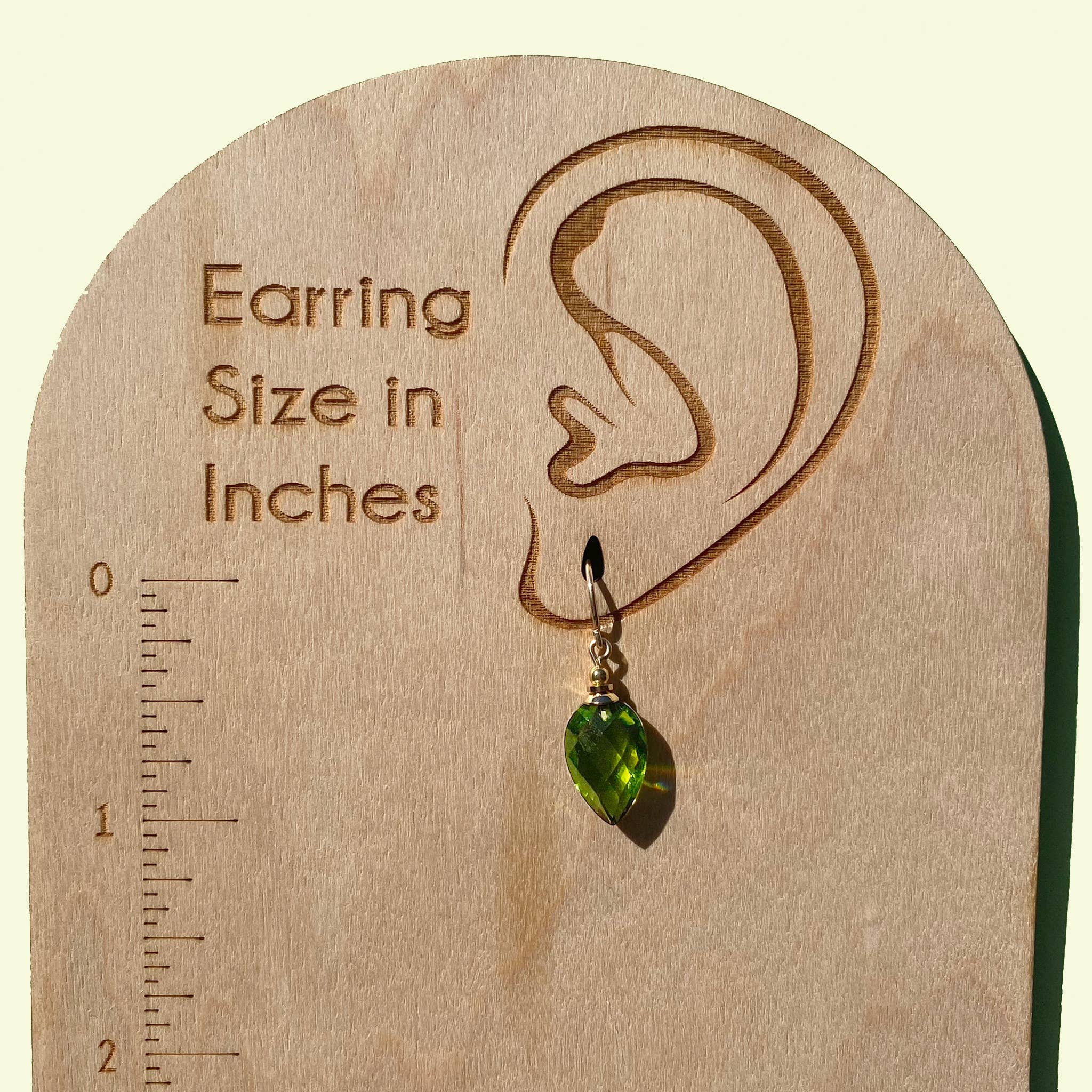 Owen Glass Collection - Vendita all'ingrosso Orecchini pendenti - ARLECCHINO 5 - ORECCHINI IN VETRO SFACCETTATO EXTRA FINE VERDE3