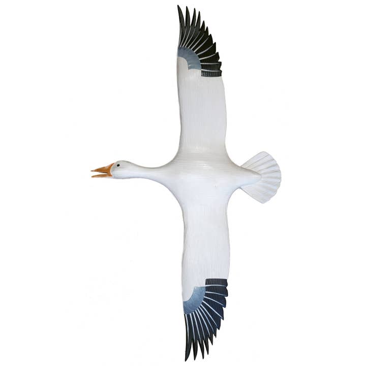 Three Points Design - Wholesale Wall Accent - Flying Snow Goose