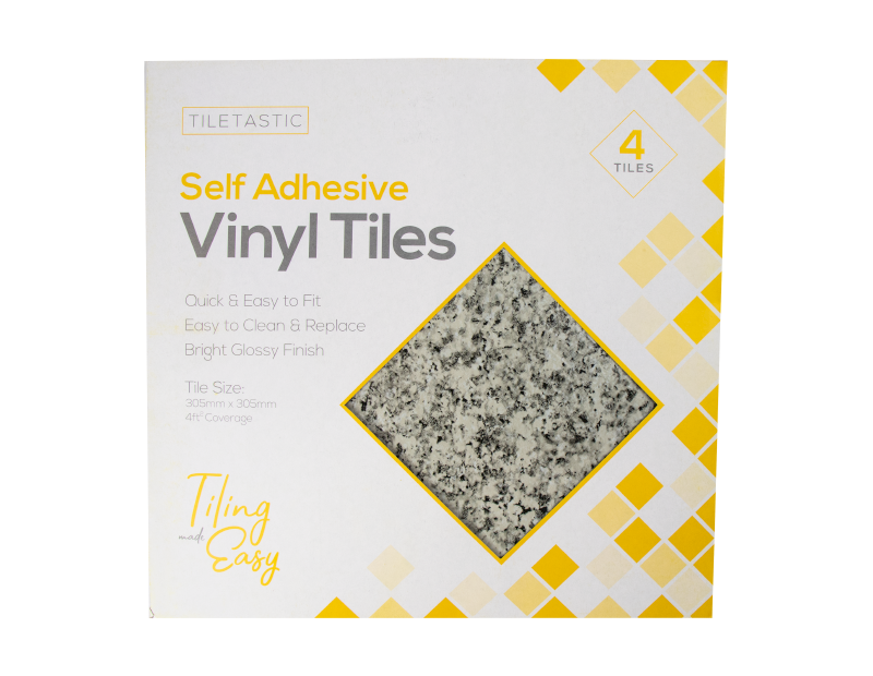 LMT-UK – wholesale Wall tile – Granite Stone Self Adhesive Vinyl Floor Tiles - 4 Pack0
