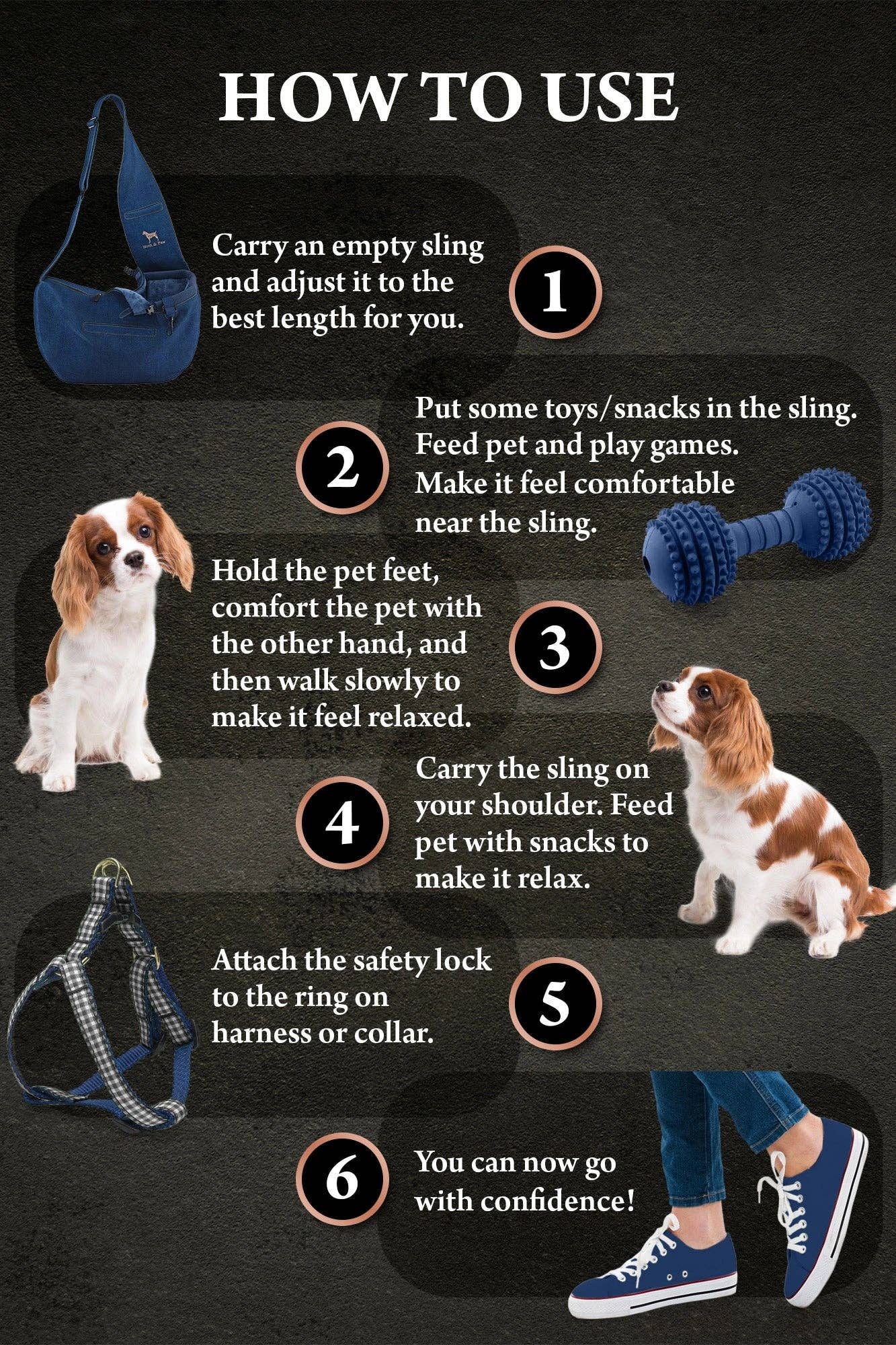 NOAH AND PAW LLC - Wholesale Pet Carrier - Cat/Dog - Premium Denim Pet sling Carrier 3x Safety6