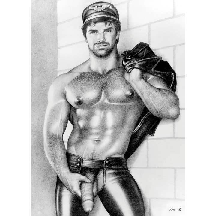 Peachy Kings / Kweer Cards - Vendita all'ingrosso Cartoline - Cartolina Tom of Finland « CHAPS » (Gay, Queer, LGBTQ)1