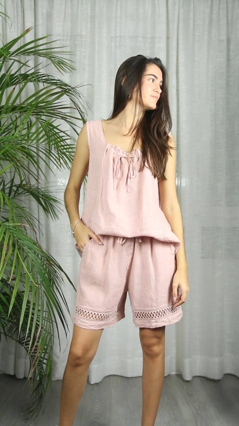 Linen & More - Wholesale Blouse - Women's - REF 17579 100% LINEN T-SHIRT3