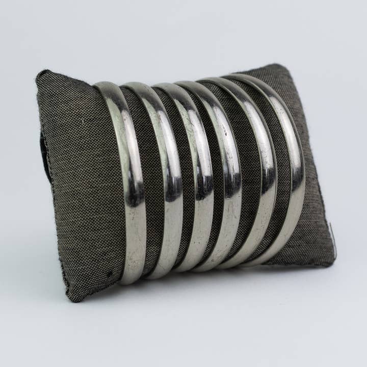 Kiss Metal Cuff Bracelets-Set of 6 for wholesale by Pink House Imports