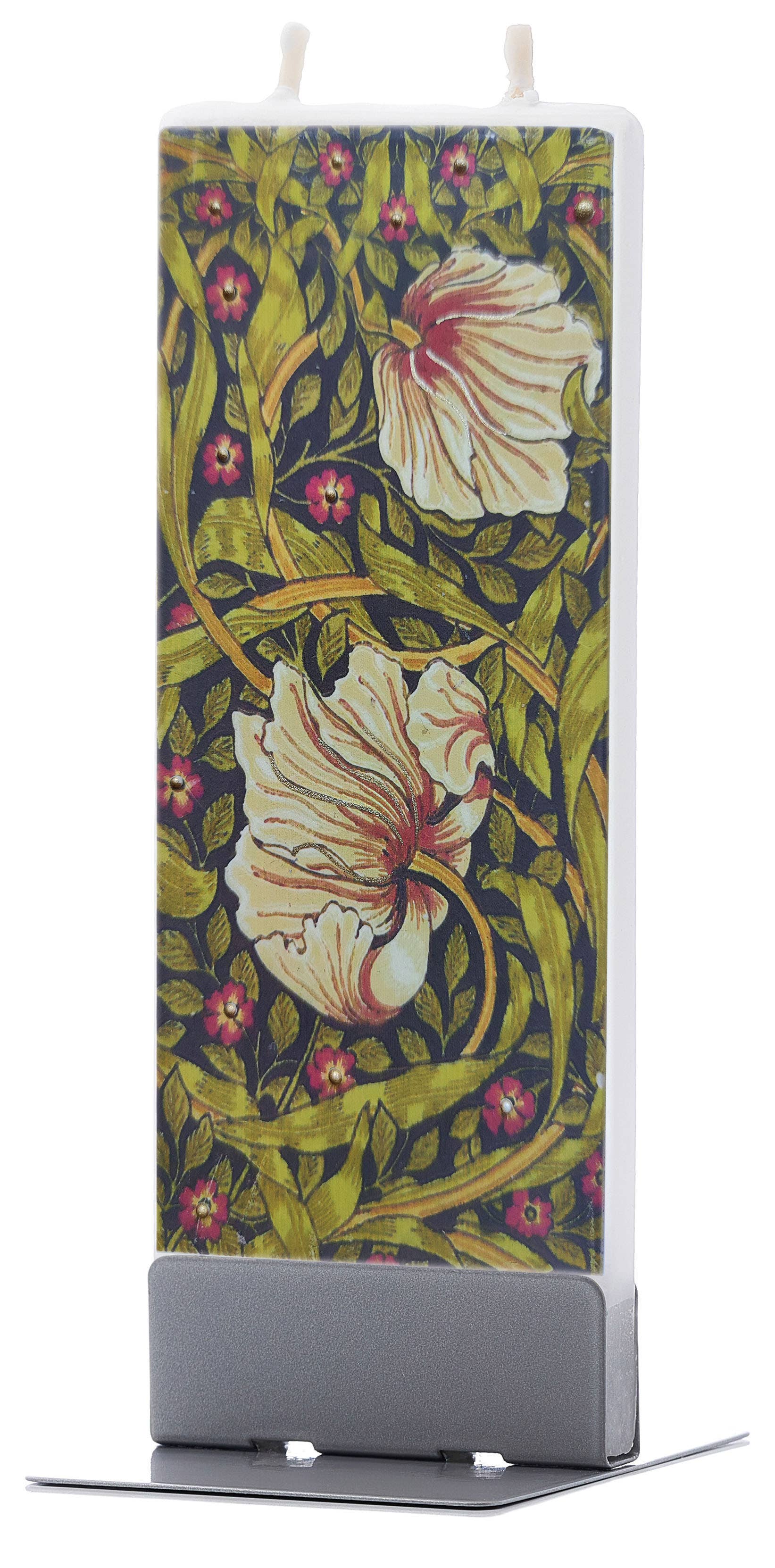Flatyz EU - Wholesale Pillar Candle - Flat hand-crafted Candle - William Morris - Pimpernel 21