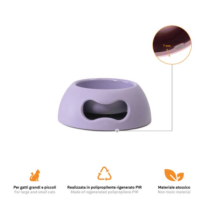 United Pets - Wholesale Pet Bowl - Cat/Dog - Indestructible eco-friendly bowl for dogs and cats - S2