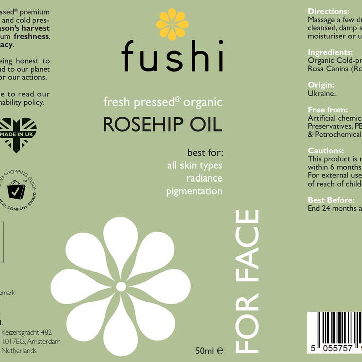 Fushi - Wholesale Facial Oil - Fushi Rosehip Oil 50ml2