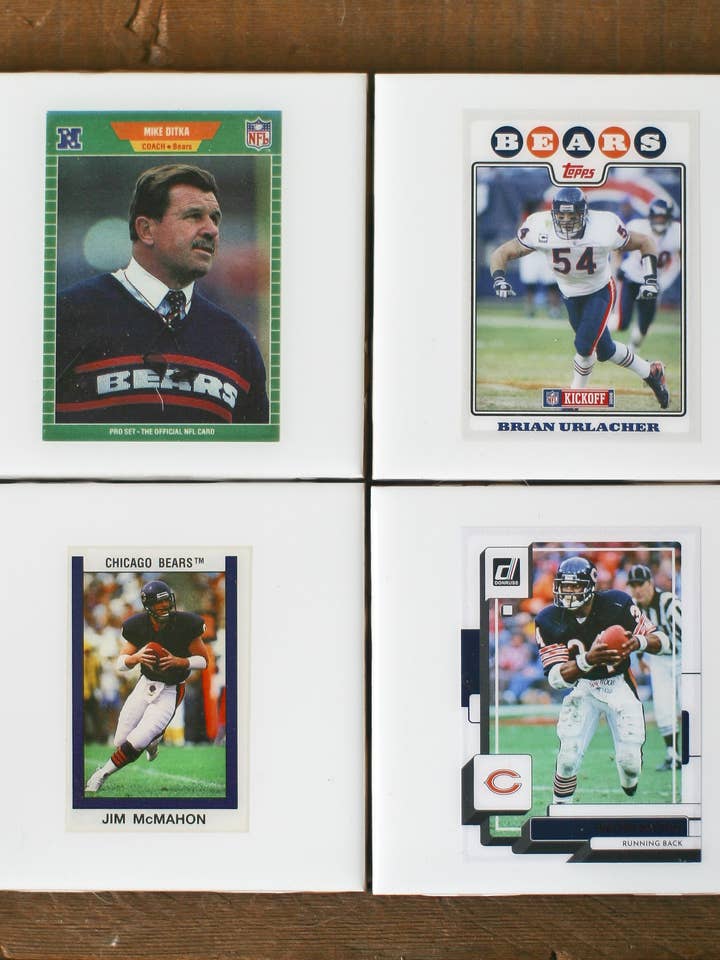 Chicago Ursos Bases para Copos - Azulejo Cerâmico Feito de Cartas por atacado de Jake and Dean Uncommon Coasters