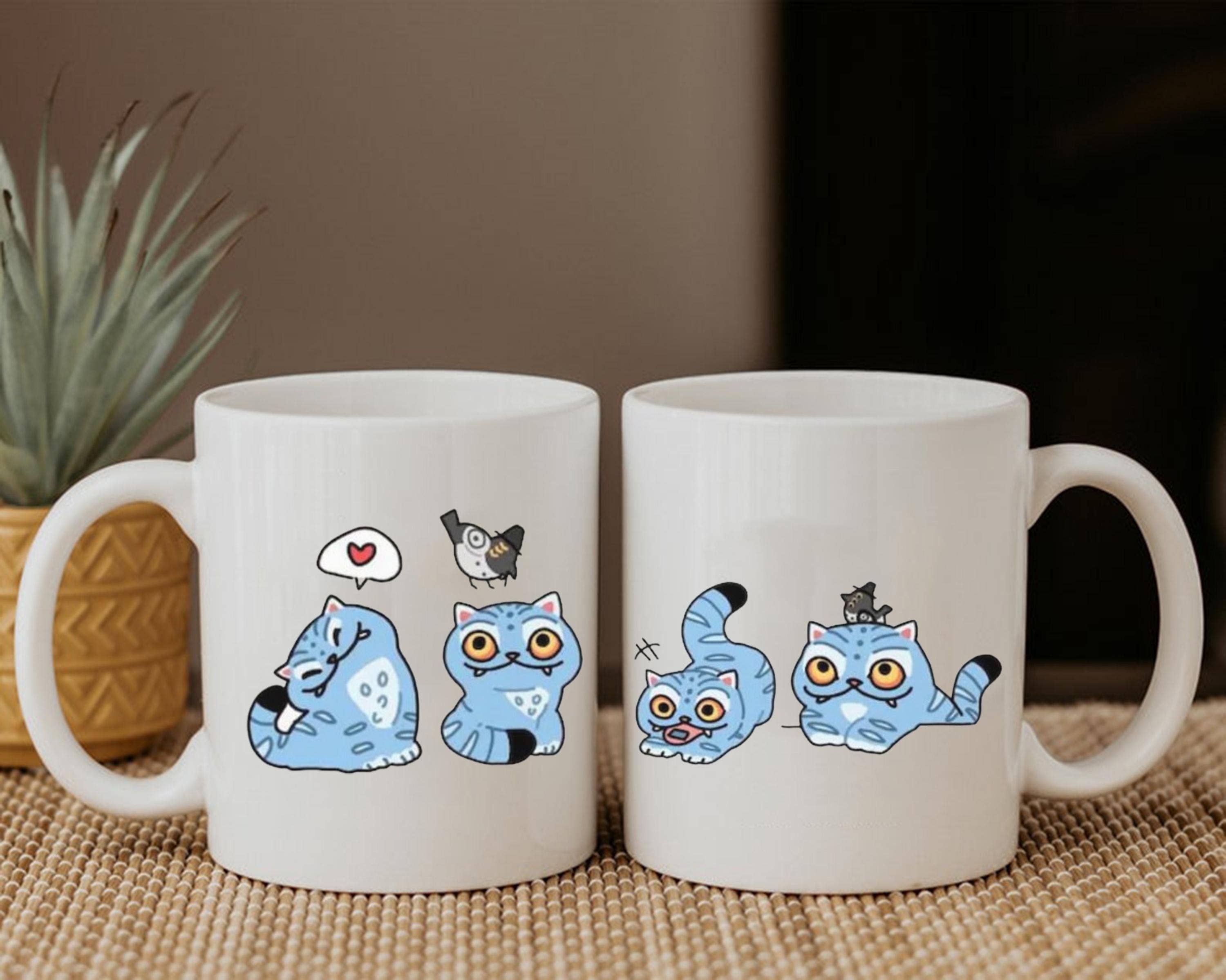 CVH DREAMY LTD – wholesale Coffee mug –  Demon Hunters Tiger Mug, Blue Tiger Gothic Fantasy Mug1