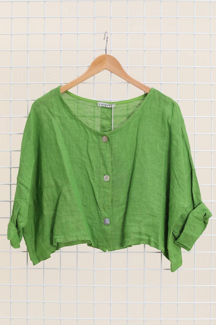 la maison des fibres naturelles - Wholesale Jacket - Women's - 3/4 sleeve linen jacket 906 100% linen14