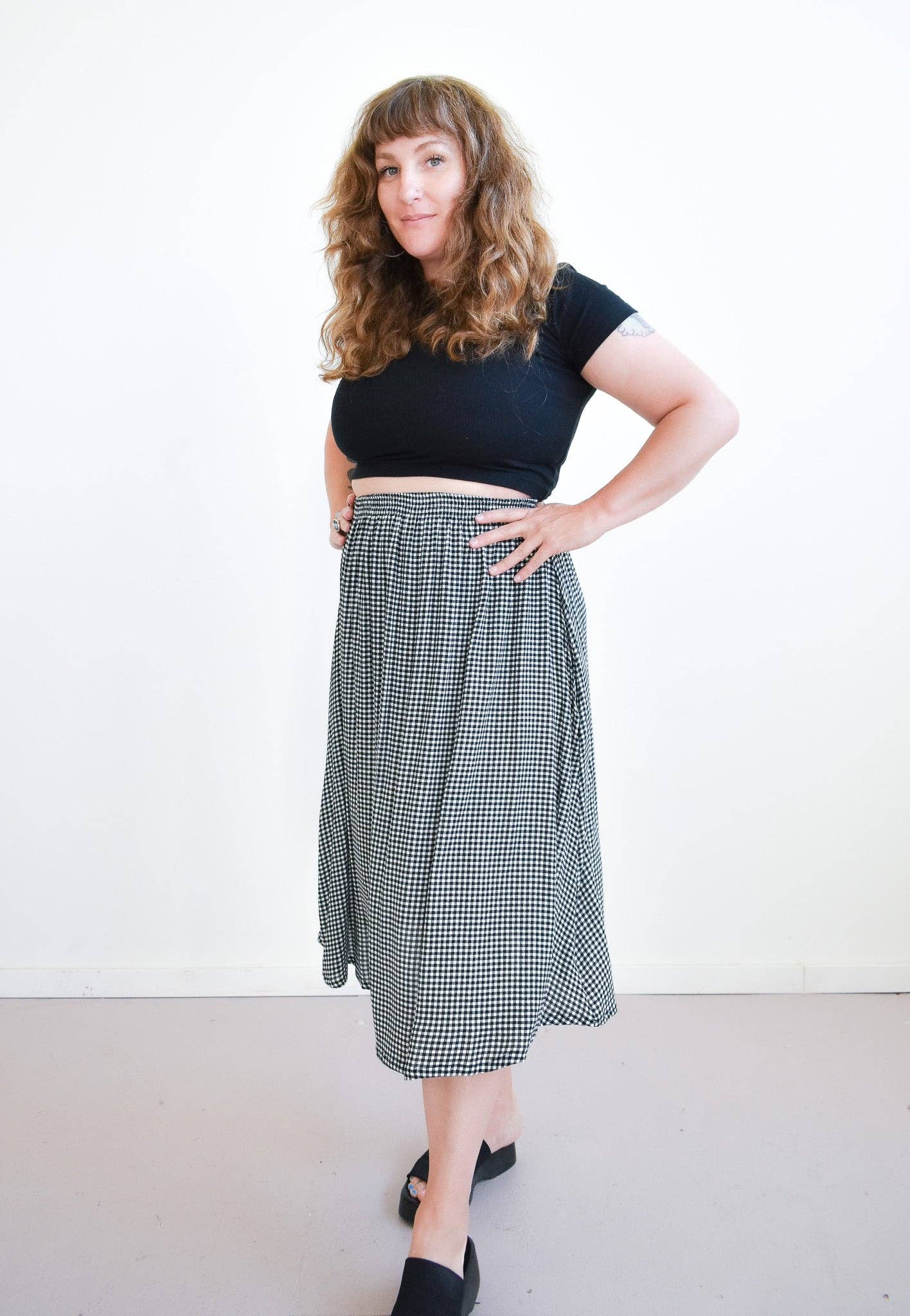 Altar - Wholesale Skirt - Women's - Eva Midi Gingham Skirt14