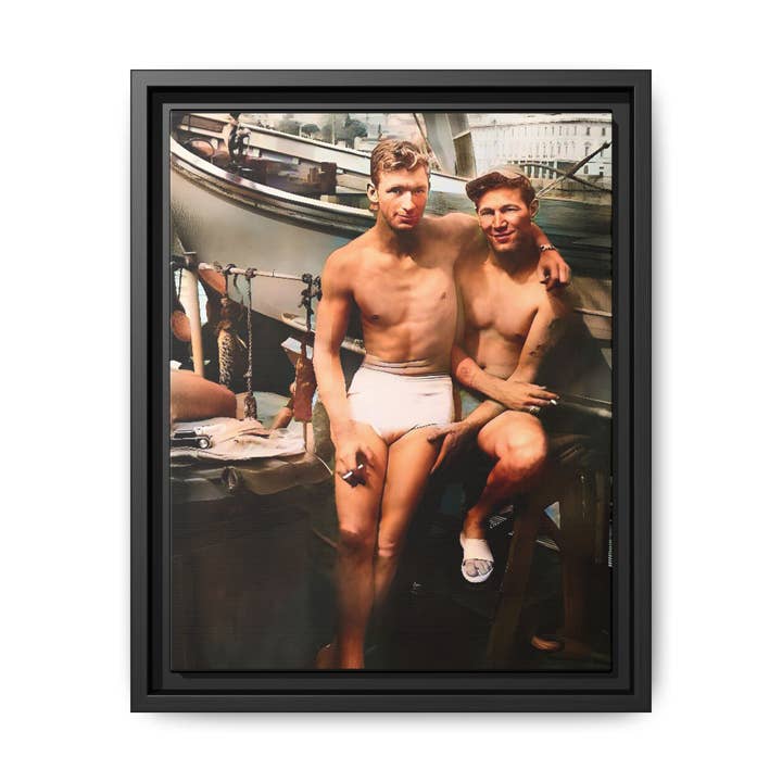 paire 015 | Ingelijste Vintage Foto - Matte Canvas voor wholesale door Walt & Pete
