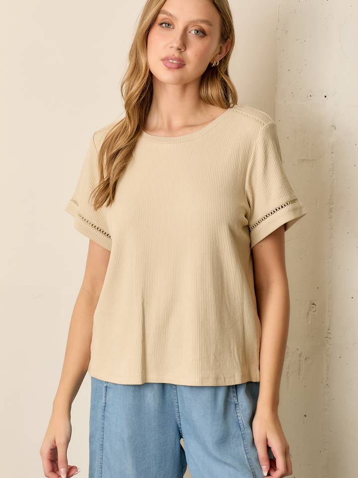 RUND HALS TOPP för wholesale av Polagram by Wellmade USA