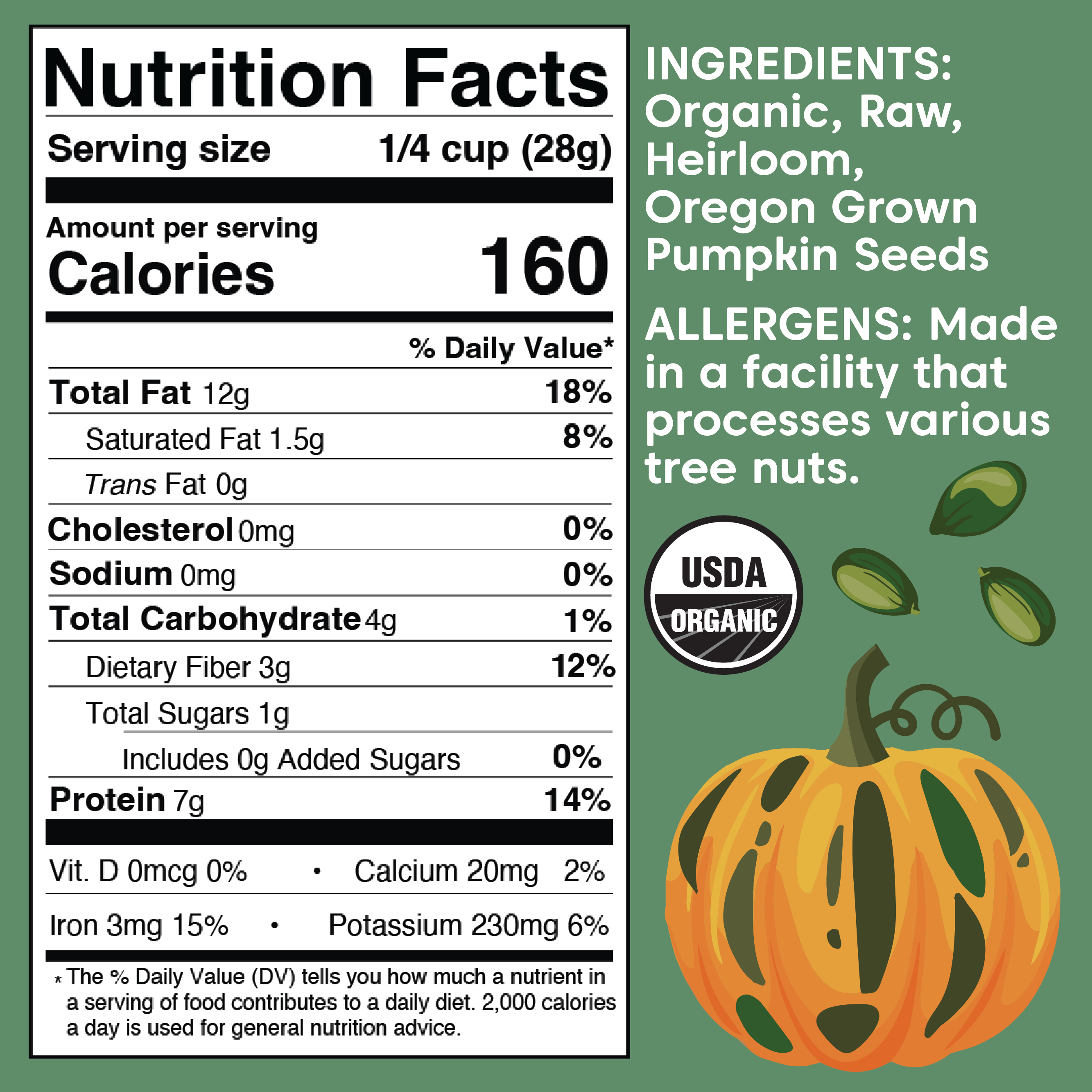 Wilderness Poets - Wholesale Seeds/Kernels - Organic Oregon Pumpkin Seeds3