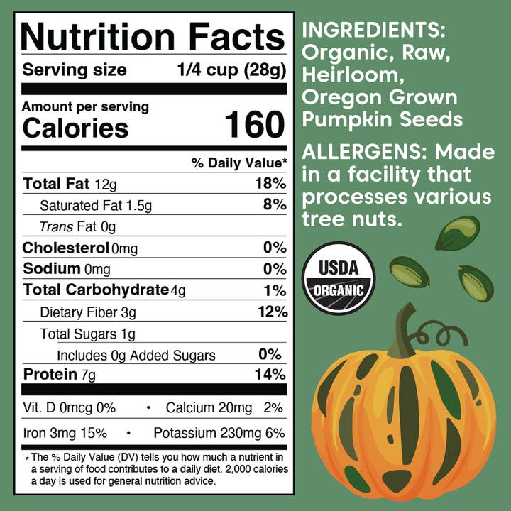 Wilderness Poets - Wholesale Seeds/Kernels - Organic Oregon Pumpkin Seeds3