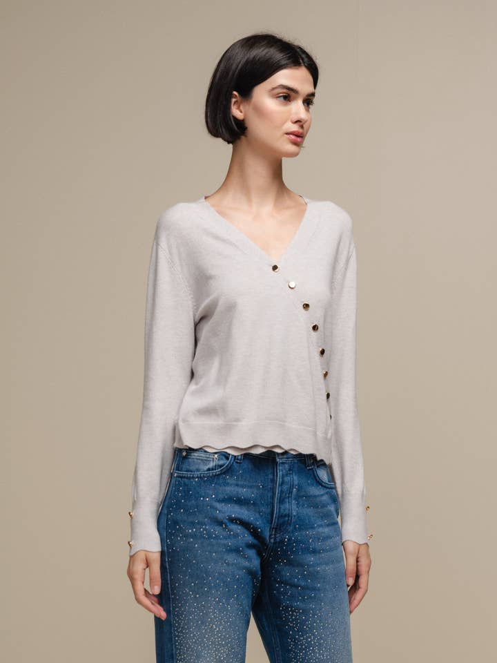 SMF - Wholesale Knit Sweater - Women's - 249186 - CACHE COEUR 50%VI 28%NY 22%PE5