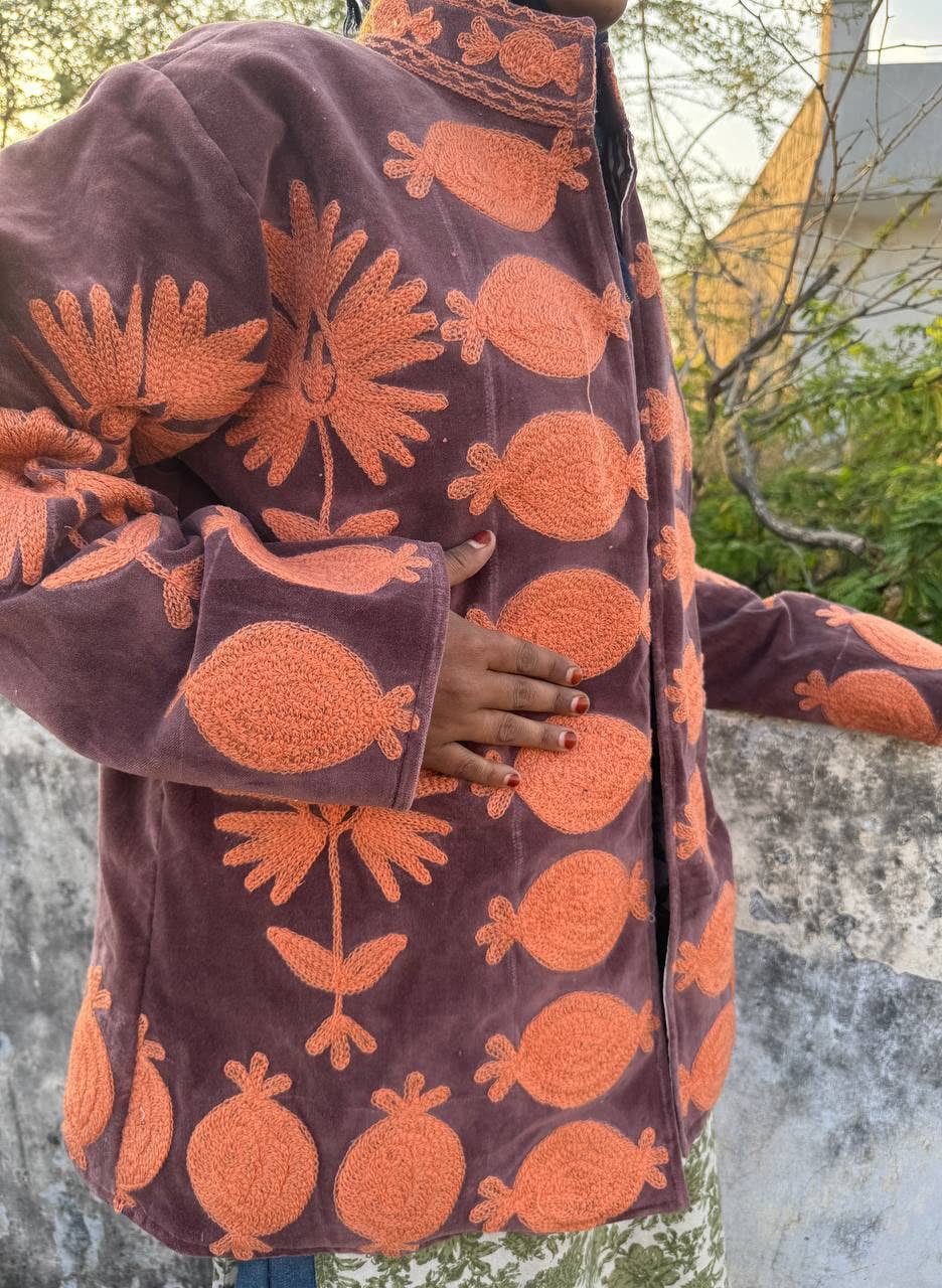 GYPSY STUDIO - Wholesale Jacket - Women's - Winter Velvet Jacket Suzani Coats Floral Embroidery Jackets1