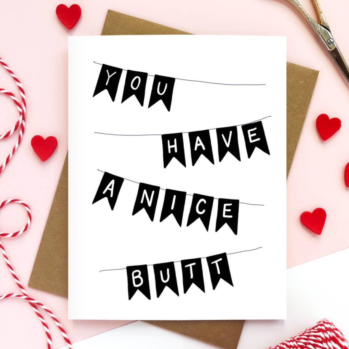 Morgan Swank Studio - Wholesale Everyday Greeting Card - Nice Butt | Spicy Love Card1