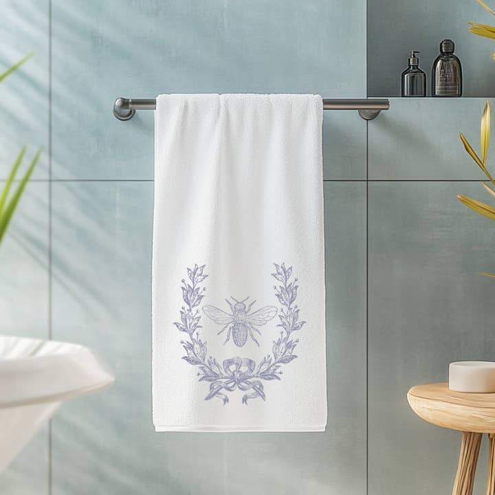 Fernville Creations - Wholesale Bath Towel - Blue Bee Luxury Bath Towel and Elegant Bathroom Decor7
