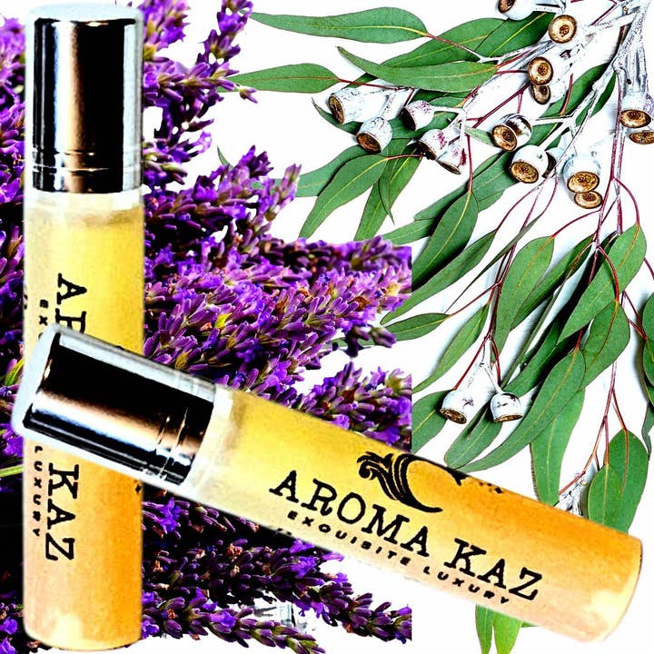 Eucalyptus & Lavender Roll On Perfume Fragrance Oil for wholesale by Aroma Kaz