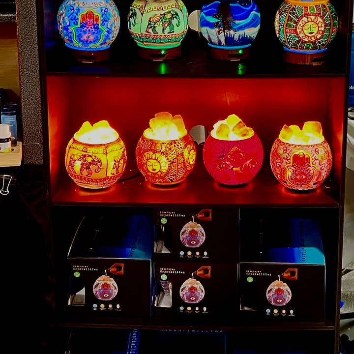 Himalayan CrystalLitez & EssentialLitez - Wholesale Retailer Display - Home & Living - FLOOR DISPLAY FOR SALT LAMPS,DIFFUSERS AND ESSENTIAL OILS3