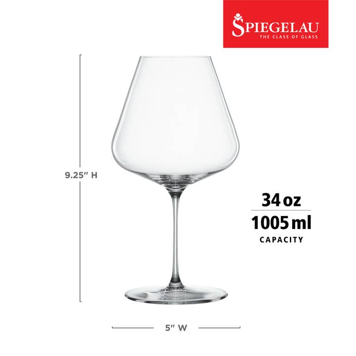 Spiegelau - Wholesale Wine Glass - Definition Crystal Burgundy Wine Glasses Set of 26
