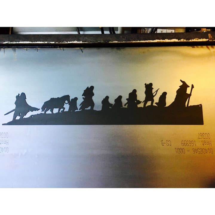 Lord of the Rings Fellowship Silhouette | Metal Wall Art | 40" | #LotR for wholesale by Think Metal - Thinking Creatively to Make it Metal