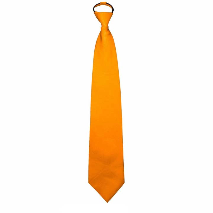 Dubal Brothers - Wholesale Necktie - Men's - Vittorio Farina Solid Satin Zipper Necktie by Classy Cufflinks