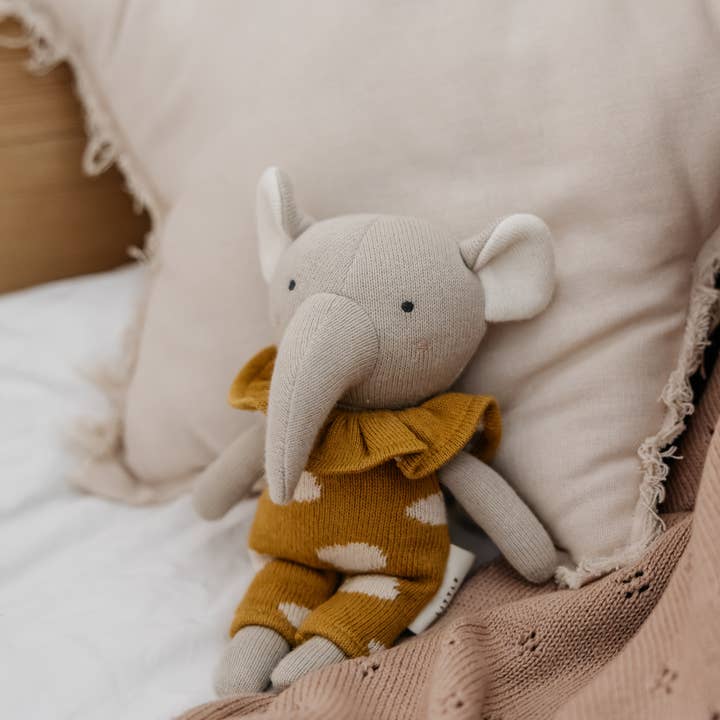 Little Otja - Vendita all'ingrosso Peluche - Bambini e neonati - Giocattolo Elefante Lavorato a Maglia – Morbido Peluche Regalo per Baby Shower7