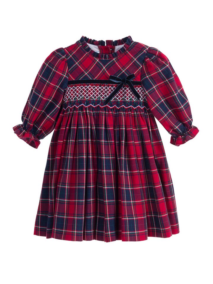 Annafie London Ltd – Großhandel Kleid – Kinder – CLAIRE gesmoktes Kleid1