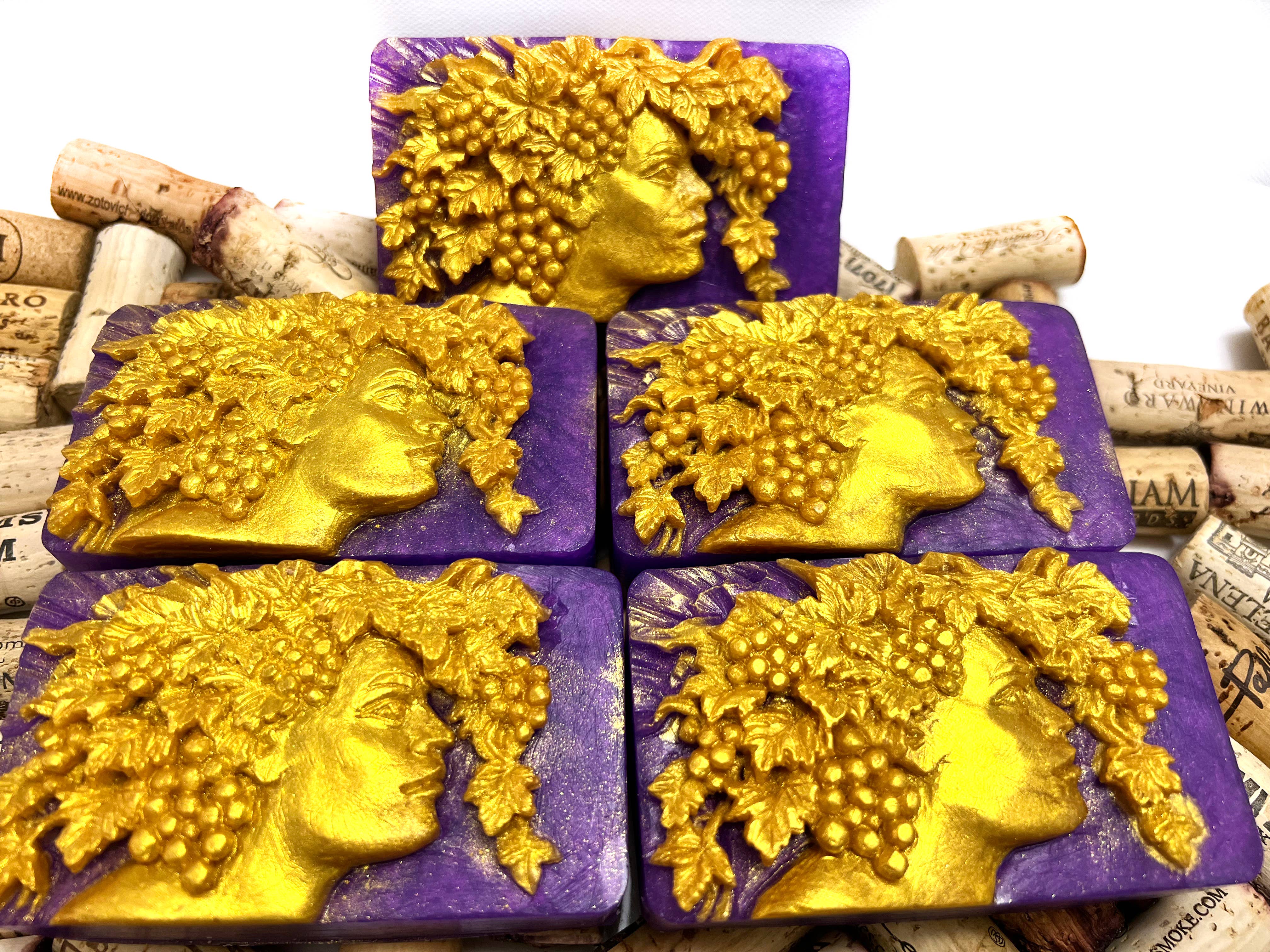 Beach City Boutique - Wholesale Bar Soap - Bacchus Soap, Dionysus god of wine, 5 Bars11