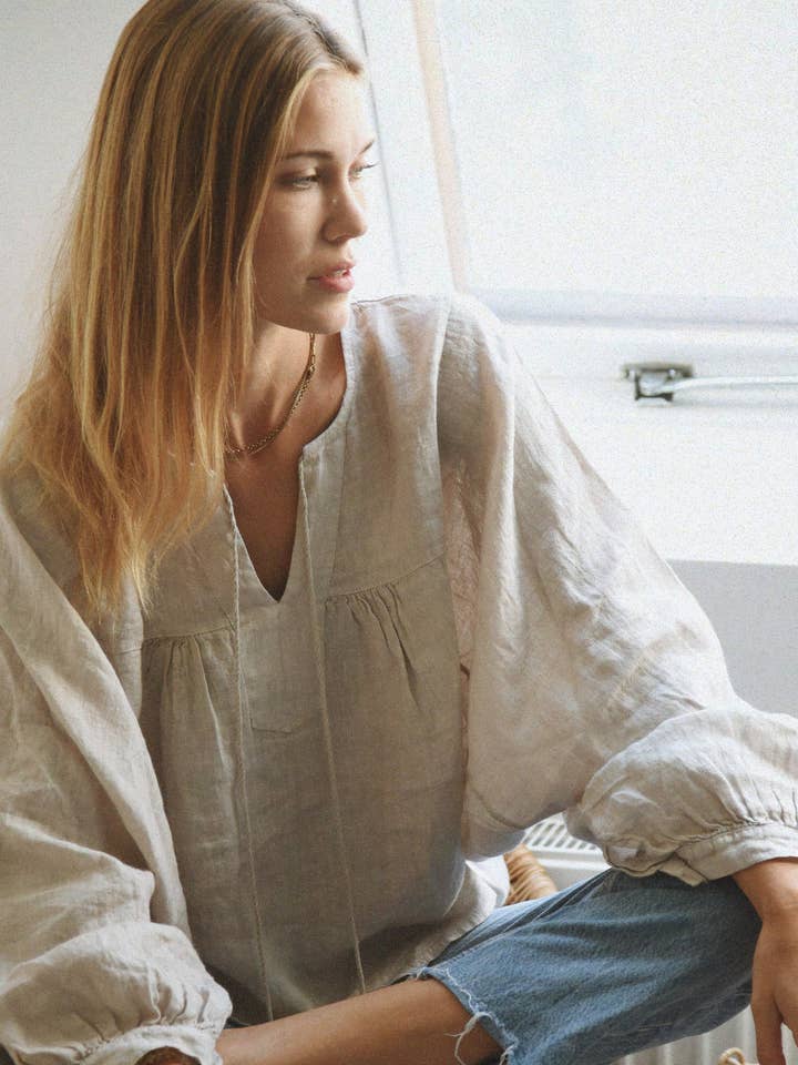The Meadow Blouse // Moon for wholesale by Beachwood The Label