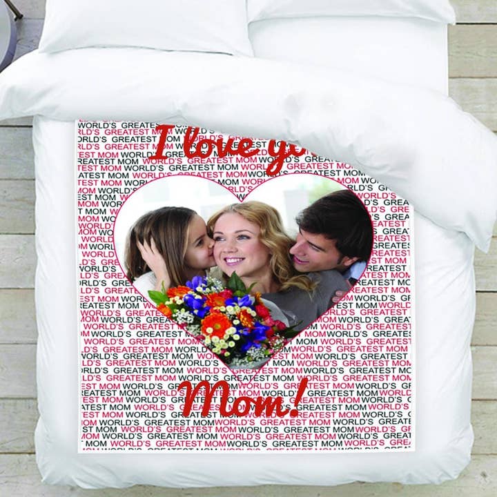 The greatest Mom photo blanket for wholesale by Monogramonline Inc.