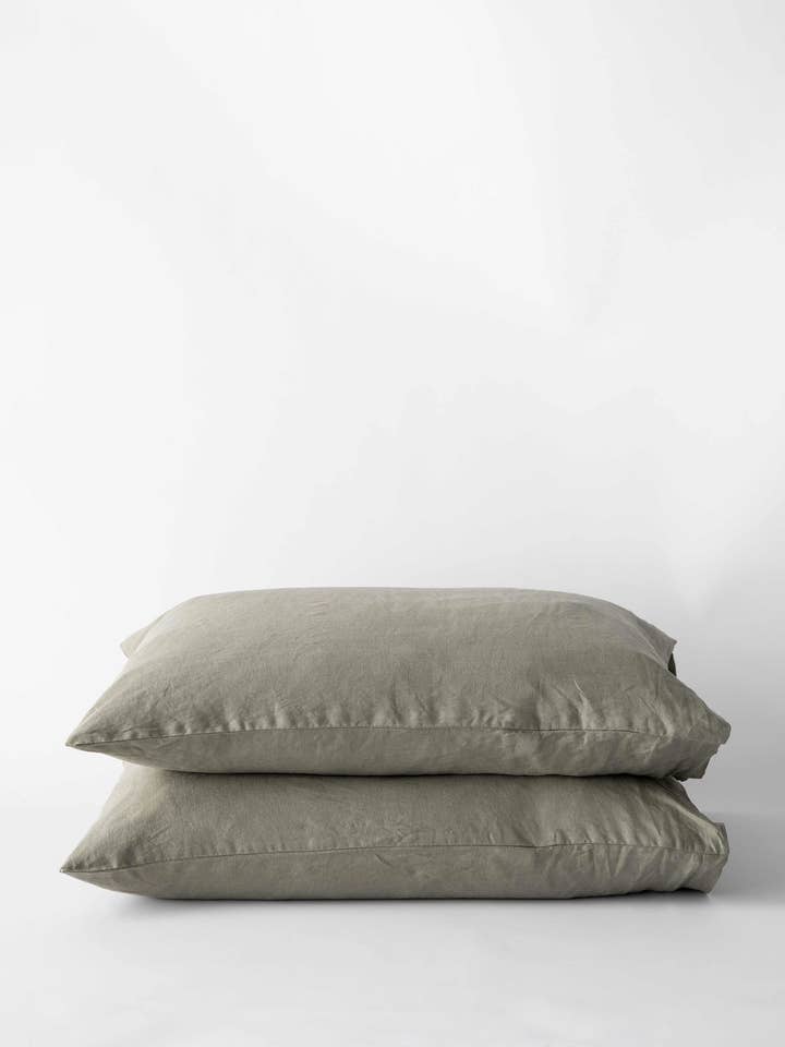 Fronha de linho stonewashed 50x70 cm - pacote com 2 por atacado de Tell Me More