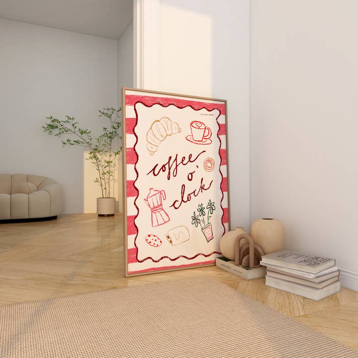 RM Decor Studio – wholesale Art print – Coffee O’Clock Print