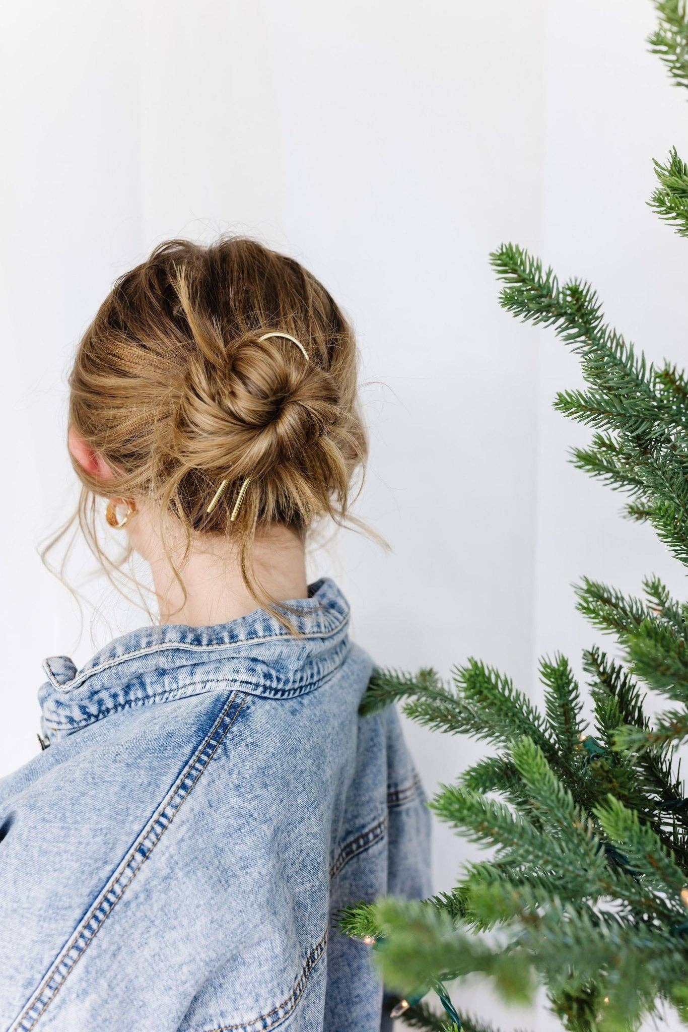 Shop Andi - Wholesale Hair Pin - Simple Gold U-Shape Pin1