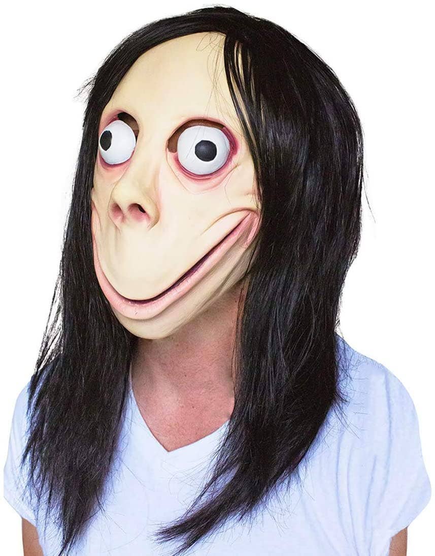 Lelaffet - Venta al por mayor Disfraz - Unisex - Máscara de látex aterradora de Halloween para adulto Momo Joker6