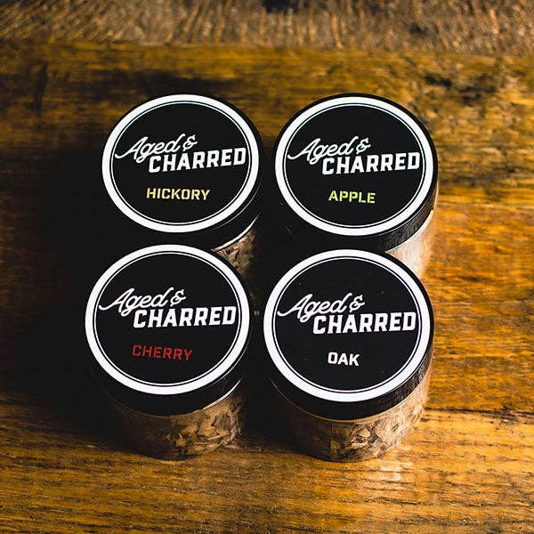 Aged & Charred - Wholesale Bar Tool - Wood Chip Bundle - Variety Four Pack1