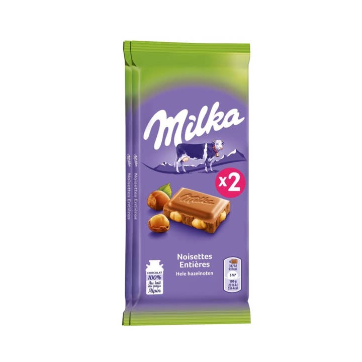 123bonbon - Wholesale Chocolate - MILKA HAZELNUT MILK BAR 100G 1