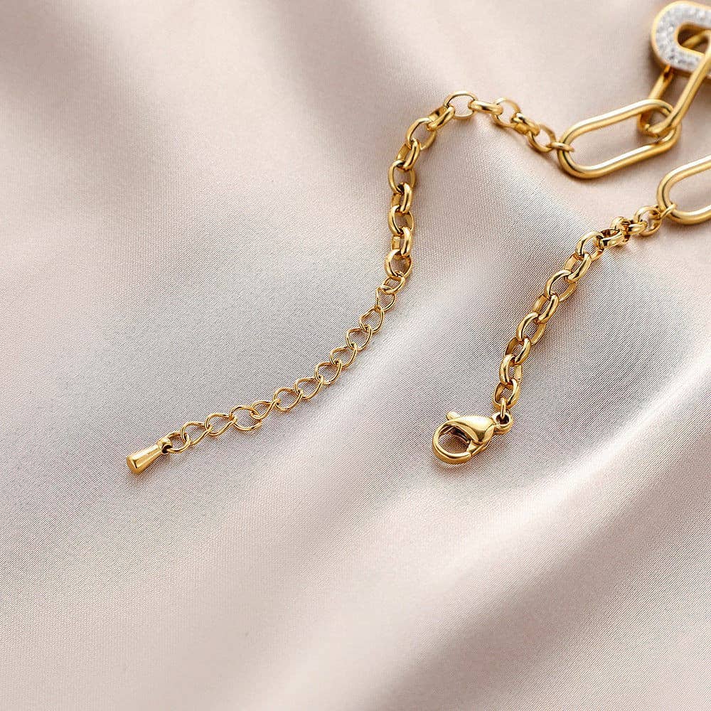 Gold Paperclip Bracelet for wholesale on Faire3