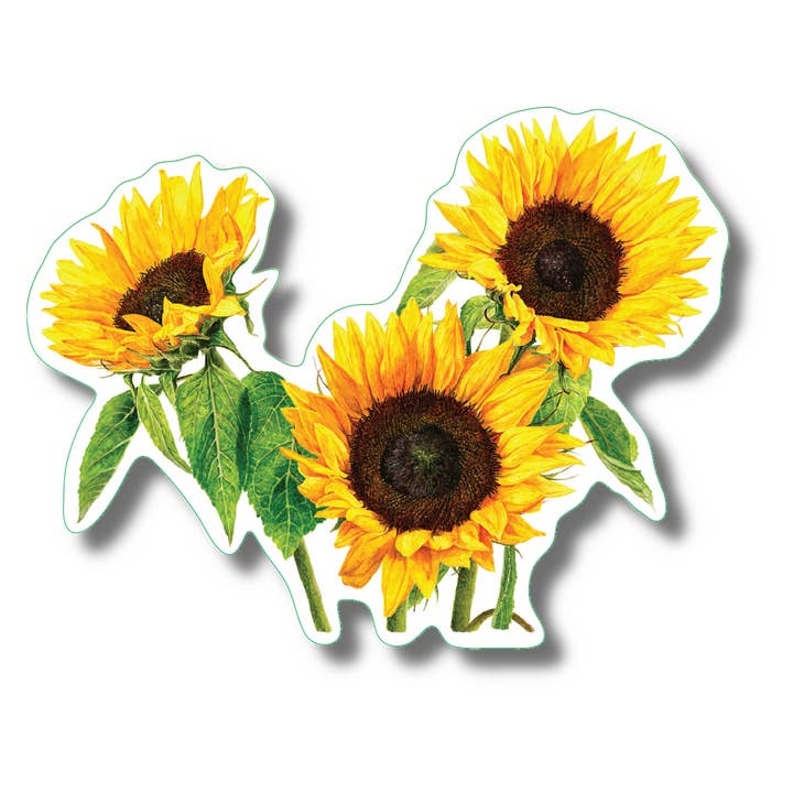 Earth Sky + Water - Wholesale Sticker - Three Sunflowers Nature Sticker, 3.5" wide1