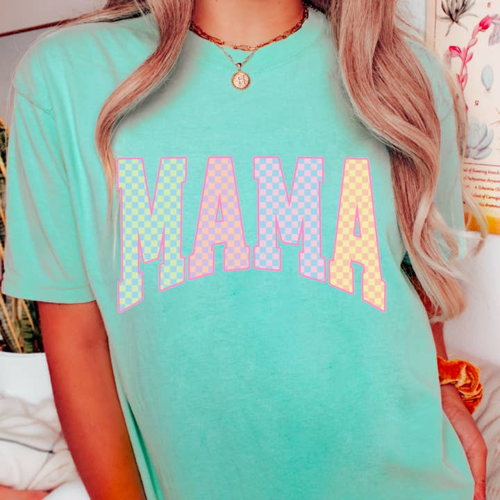 Pastel Mama Graphic Tee for wholesale by Gia Gifts Boutique