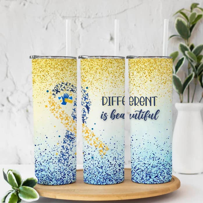 Sensibilisation au syndrome de Down #1 | Tumbler pour la vente par Designs by Robyn