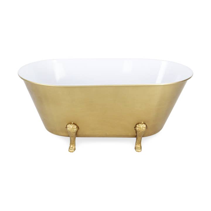 Cheungs Home Decor - Wholesale Bath Caddy - Lavande Metal Fleur-de-Lis Tub Decor - Gold