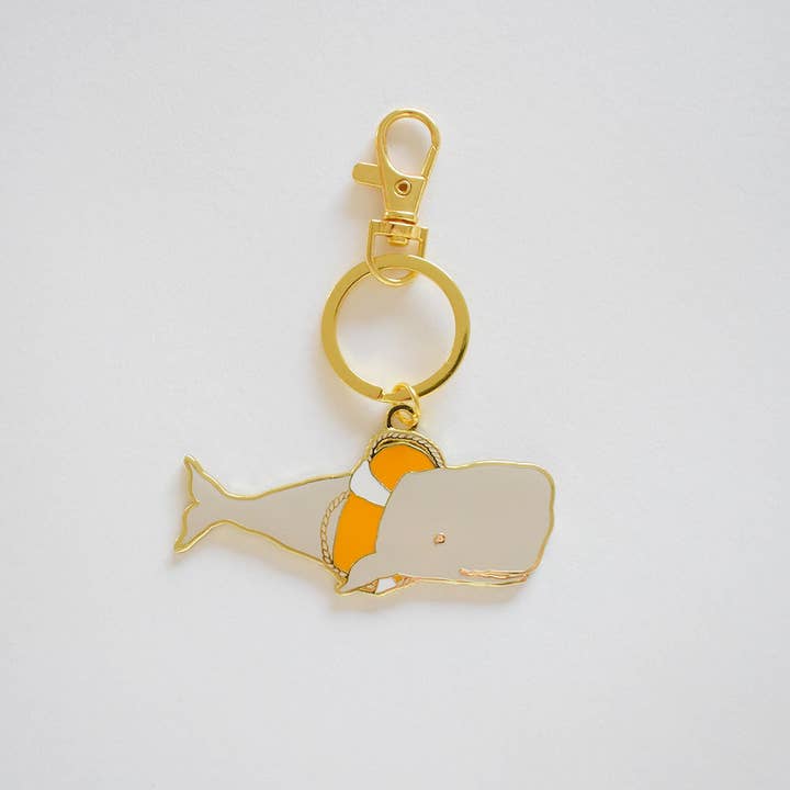 Whale Bag Charm for wholesale by Sara Fitz