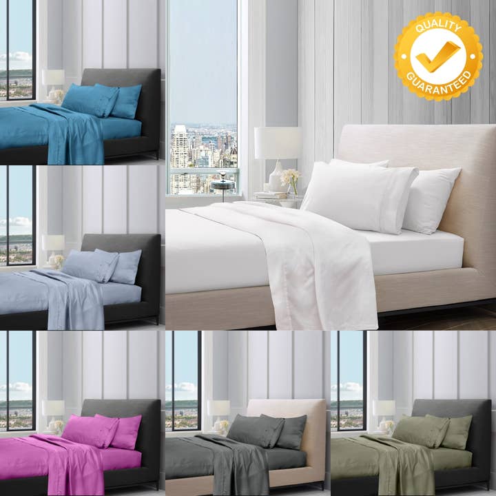 Bedding King - Wholesale Sheet set - 1200TC Pure Egyptian Cotton Ultra Soft Flat / Bed Sheet Sets21