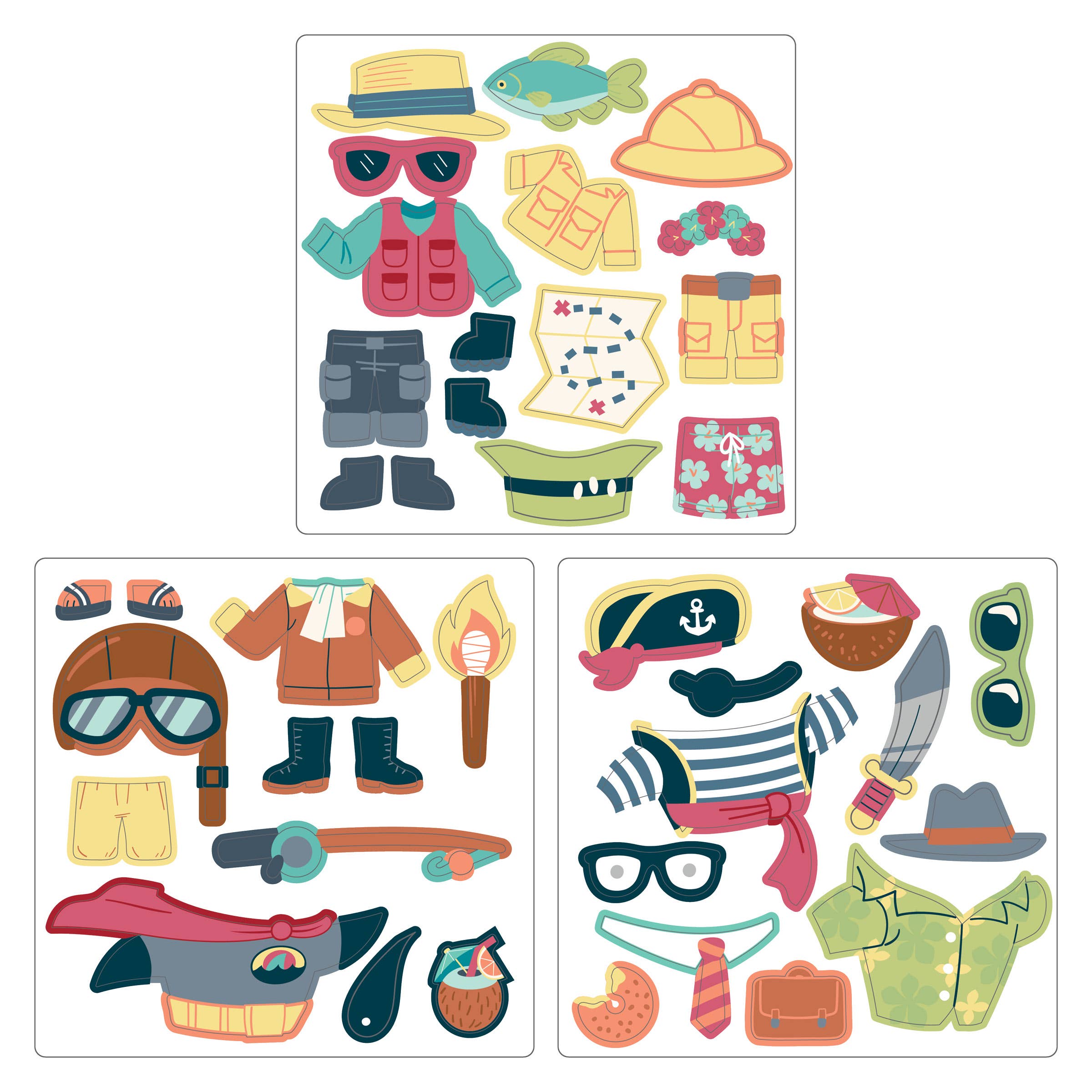 Stephen Joseph Gifts - Wholesale Toy Set - Kids - Travel Tin Magnetic Dress-Up15
