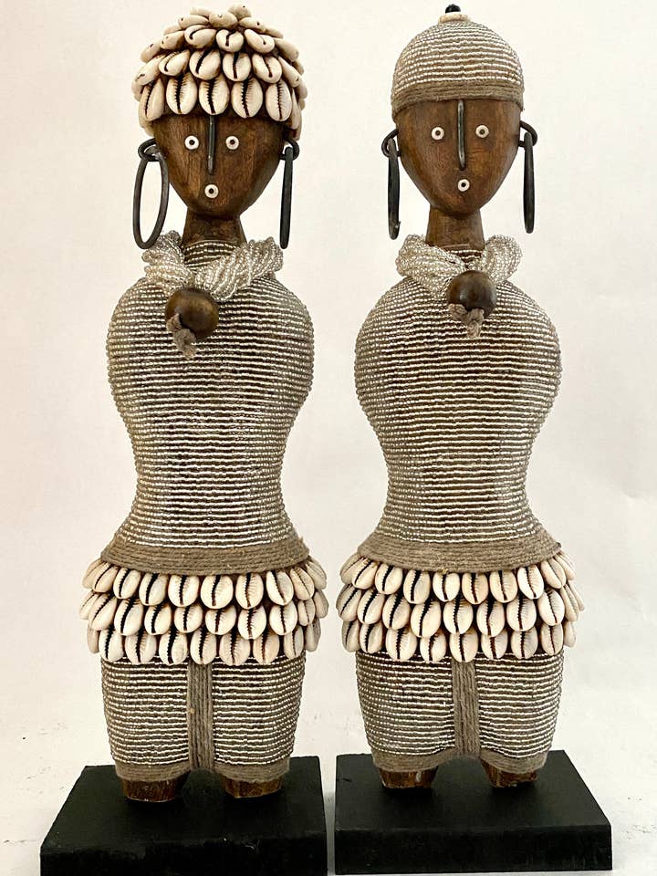 Carved Wooden Doll (11.8 in) DPF30S for wholesale by Terracotta Grey