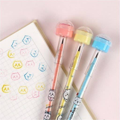 K-Wonderland - Wholesale Pencil - Chiikawa Character Stamp Cartridge Pencil1